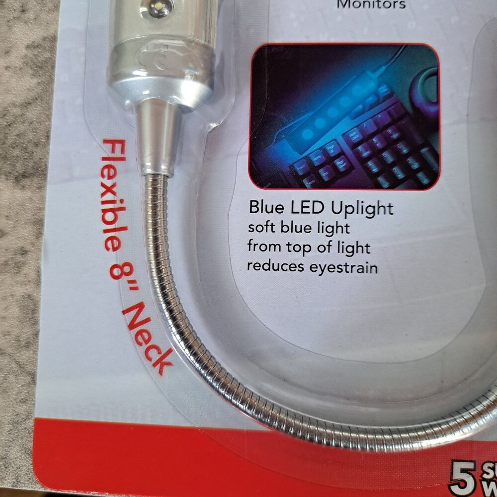 rite lite USB Operated LED Computer Light 8" Neck - Picture 5 of 8